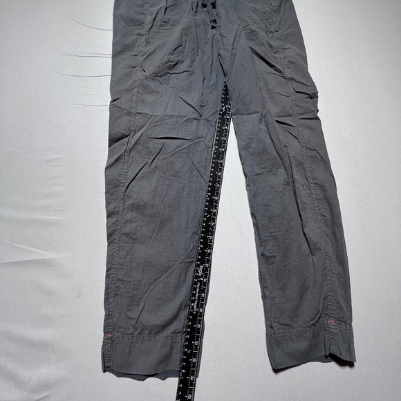 Xirena Cotton Drawstring Pants Womens Medium Faded Black Elastic Waist High Rise - Picture 12 of 14